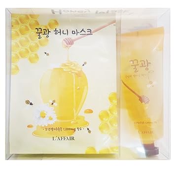 Download Amazon Com L Affair Honey Sheet Mask Honey Peel Off Gel Mask Set 10pcs Beauty PSD Mockup Templates