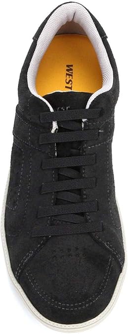 sapatênis couro west coast alternative cadarço de elástico masculino