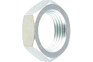 Brennan Industries 0306-08 Steel Bulkhead Lock Nut, 1/2" Tube OD, 3/4"-16 Thread, 0.310" Width, 1.000" Hex