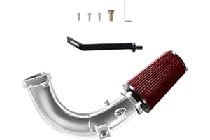 PUZZLEDEER Cold Air Intake Kit fit for 2007.5-2012 for Dodge Ram 2500 3500 6.7L Cummins Diese Sliver and Red
