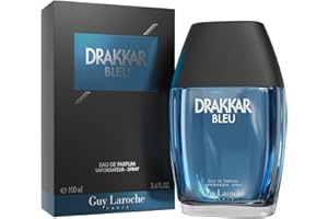 Guy Laroche Drakkar Bleu – Iconic Designer Fragrance – Powerful, Aquatic & Fresh Eau de Parfum – Aquatic Fougère – Long Lasting Mens Cologne – Day and Evening Scent 3.4 Fl Oz