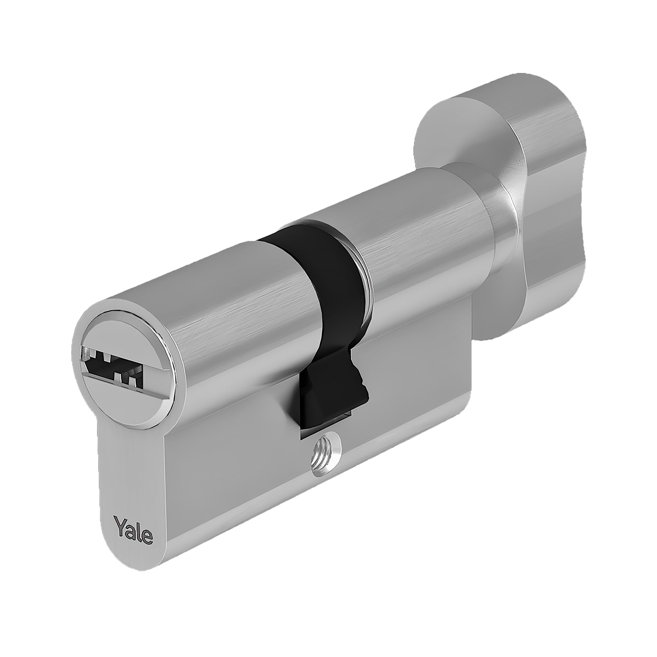 Yale High Security European Cylinder with knob for Lock YC104KD303004N1 Nickel Plated, 30/30 mm, 4 Keys