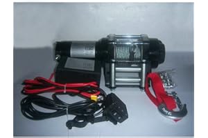 Liquor 3000LB Pound 1361kgs Recovery Electric Winch 12V Steel Cable Rope Towing Tow Set Kit Car Truck ATV New Universal Heavy