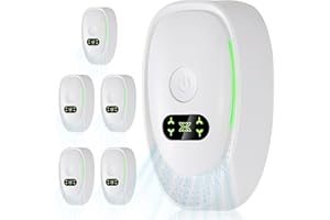 HEJOHJY Air Ionizers for Home, Negative Ion Air Purifier - Ultra Quiet Plug In Air Freshener for Bedroom Office Kitchen Basement - Portable Mini Air Cleaner (Pearl, 6 PCS)