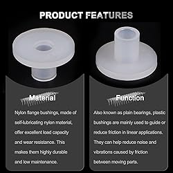 uxcell 24pcs Flanged Sleeve Bearings Plastic