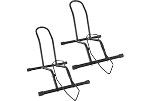 MAKELEN 2 Packs Bike Floor Stand for Mountain MTB & Road Bicycles 23c-4.0 inch Wide Tire 20-29 inch Tire Indoor Outdoor Bike Rack Bicycle Floor Stand Black
