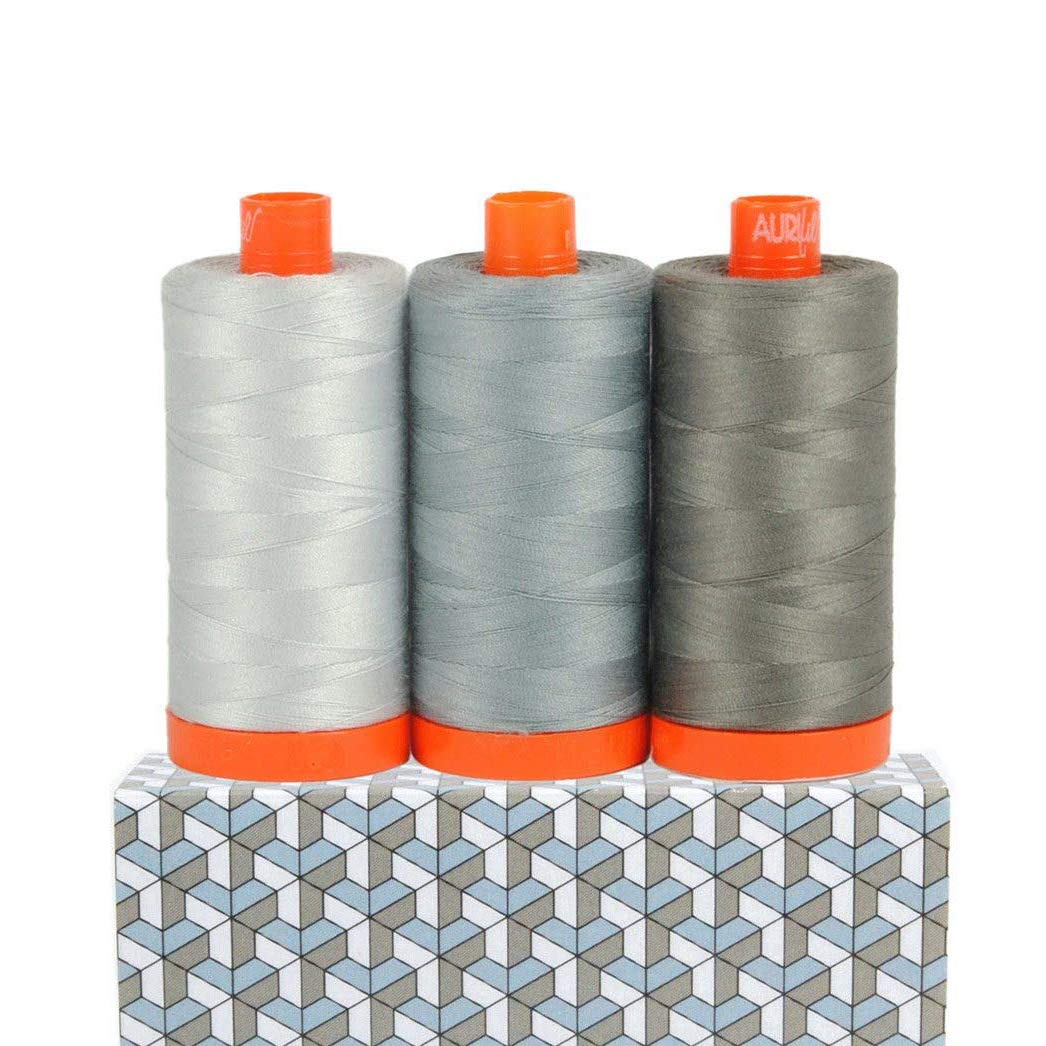 Aurifil 50wt Cotton Color Builder Thread Collection-Milan Grey — image 1