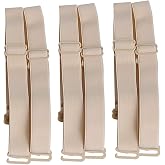 Magicmode 3 Pairs Bra Strap Replacement Elastic Adjustable Removable Multi Color