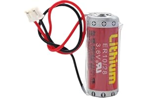 3.6V 800mAh ER10/28 ER10280 Non-Rechargeable Lithium Replacement Battery with Plug for FX2NC-32BL Battery