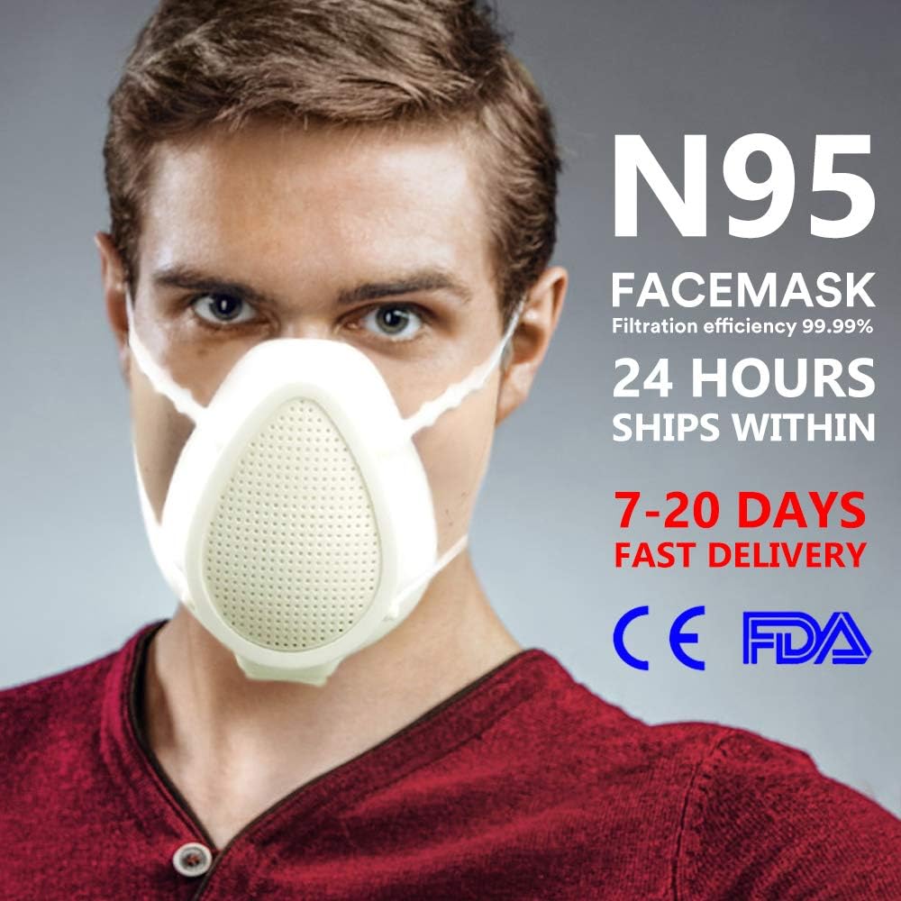 Adult Electric Silicone Air Purifier 5 Layers Purifications Composite Filter Pm25 with 6 Filter Elements