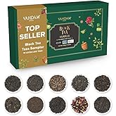 VAHDAM, Assorted Black Tea Loose Leaf Tea Gift Set (10 Flavors) Gift Ideas for Women & Men | Directly Sourced From Assam and 