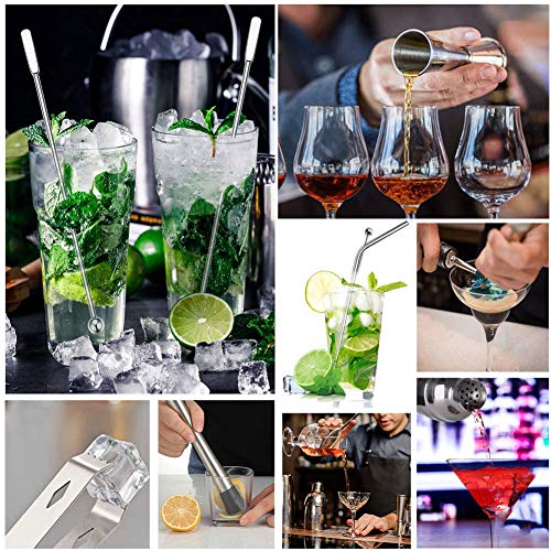 Cocktail Shaker Set 750 ML, Cocktail Set Geschenk, 14 Teiliges Cocktail Bar Kit Professionelles Edelstahl Cocktail Mixer… – Bild 6