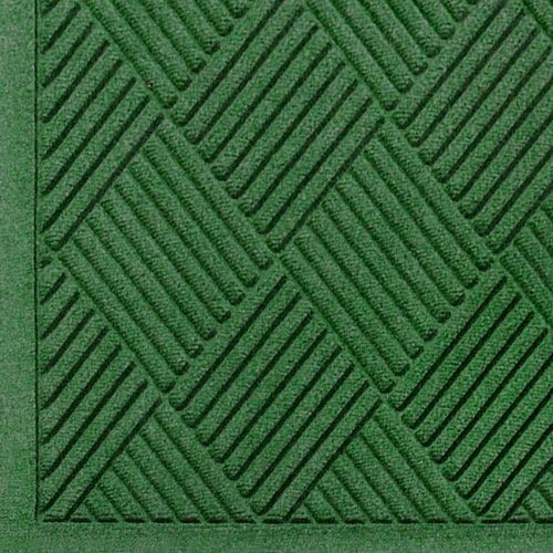 M+A Matting WaterHog Diamond | Commercial-Grade Entrance Mat with Fabric Border â€“ Indoor/Outdoor, Quick Drying, Stain Resistant Door Mat (Light Green, 2' x 3')