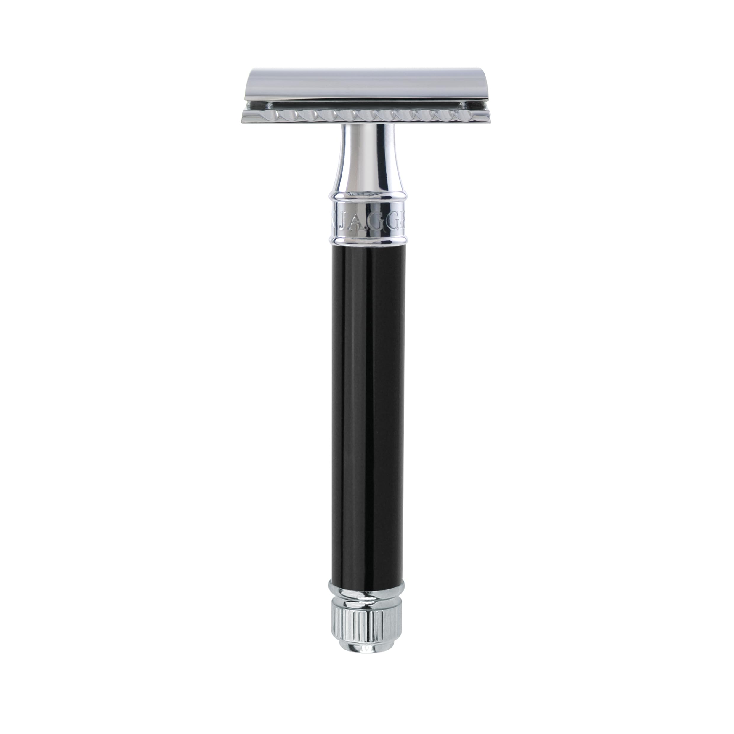 Edwin Jagger DE86 Classic Double Edge Manual Eco-Friendly and Reusable Safety Razor for Men and Women for Shaving cream or Soap Fits All DE Razor Blades (Imitation Ebony) — image 1