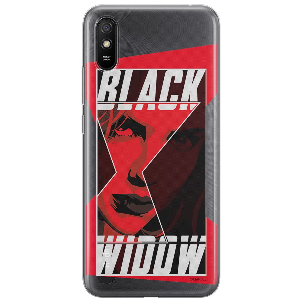 ERT GROUP mobile phone case for Xiaomi REDMI 9A original and officially Licensed Marvel pattern Black Widow 012 optimally adapted to the shape of the mobile phone, partially transparent