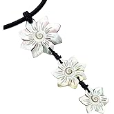 Swimmi Hand Carved Natural Mother of Pearl Shell Shiva Eye Pendant Beads Necklace Handmade Women Jewelry FA008