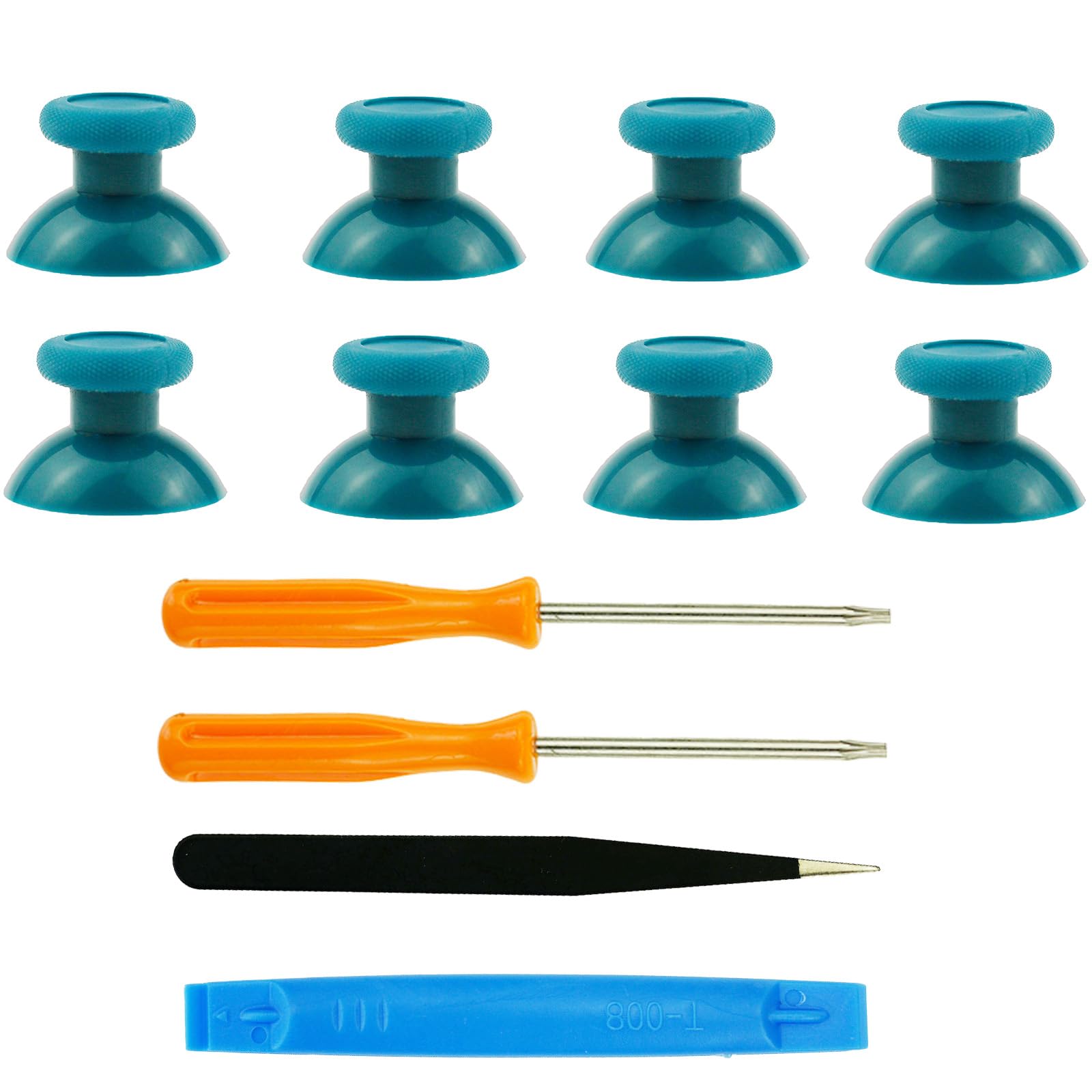 8PCS Replacement Thumbsticks for Xbox One S X, Analog Joysticks Repair Kit for Xbox One Series S X, for Xbox Elite Core 1 2 Controller(Dear Blue)