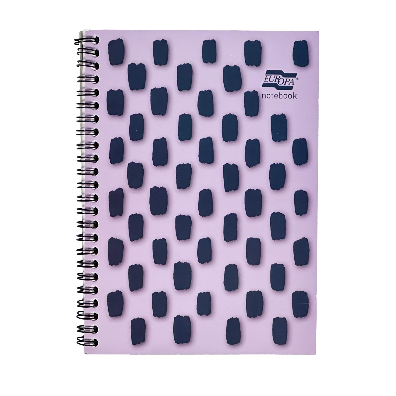 Exacompta Europa Splash - Ref EU1502Z Wirebound Notebooks, Bright Cover, 160 Lined Pages, A4+ Size with Micro-Perforated Pages, Pack of 3 Purple Cover