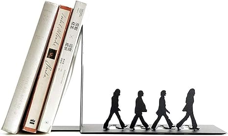 Amazon Co Jp ブックエンド おしゃれ 本立て ブラックメタルブックエンド面白い装飾的な本は オフィスの机のためのプレミアムの頑丈な本のストッパーを終了します Buyt ホーム キッチン