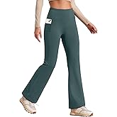 Heathyoga Fleece Lined Pants Women Yoga Pants with Pockets for Women Thermal Pants High Waist Flare Leggings for Winter