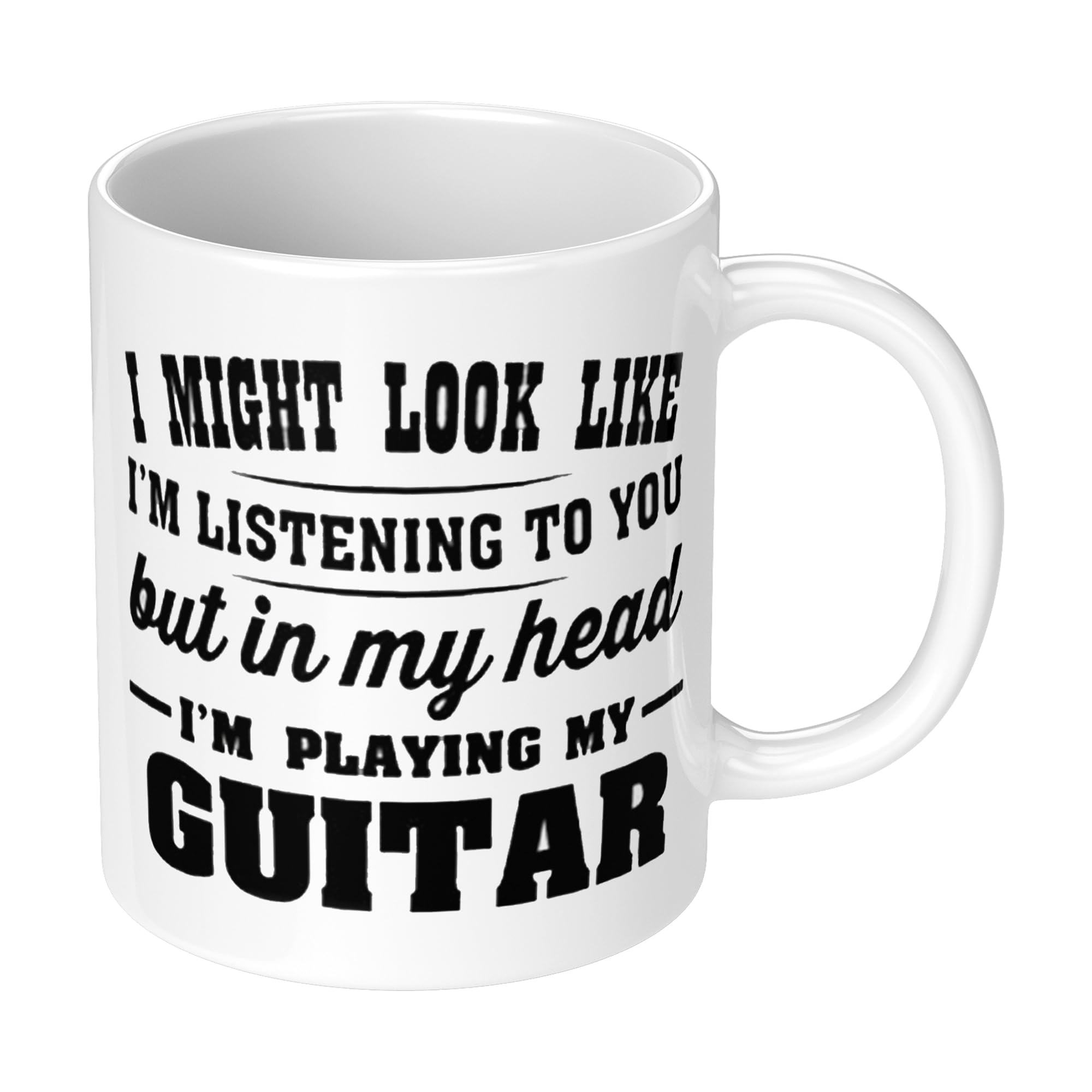 In My Head I'm Playing My (Guitar) Funny Novelty Gift Mug