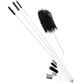E-Gaultra 61820 Brush Kit for Cleaning Vehicle Engine (12pcs) | Stainless Steel Handle and Nylon Brush Fit for Car/Truck/Motorcycle/more Engine Detail Cleaning