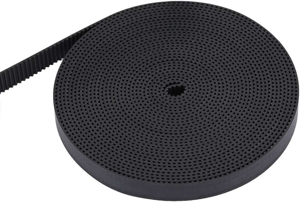 ASHATA 10mm Width 2GT Rubber Timing Belt for 3D Printer - 5M Length
