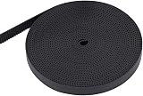 ASHATA 10mm Width 2GT Rubber Timing Belt for 3D Printer - 5M Length