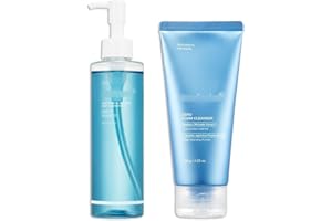 Double Cleansing Duo for Flawless Glass Skin: Zero Pore Blackhead Cleansing Oil 205ml and Zero Foam Cleanser 120g