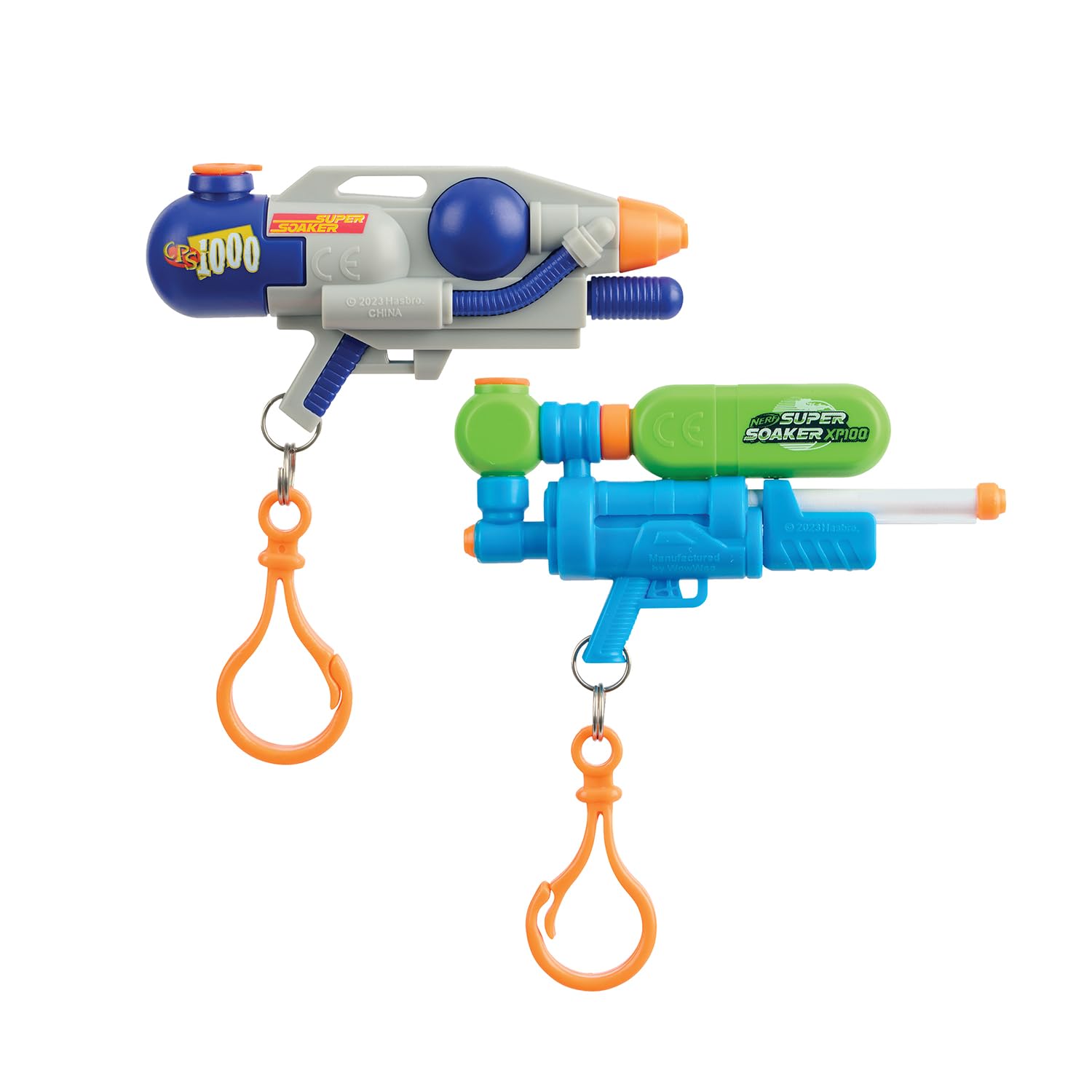 Photo 1 of NERF Super Soaker Nano Soakers with Keychain – 2 Pack Mini Water Blasters with 18 Ft Range for Big Battles