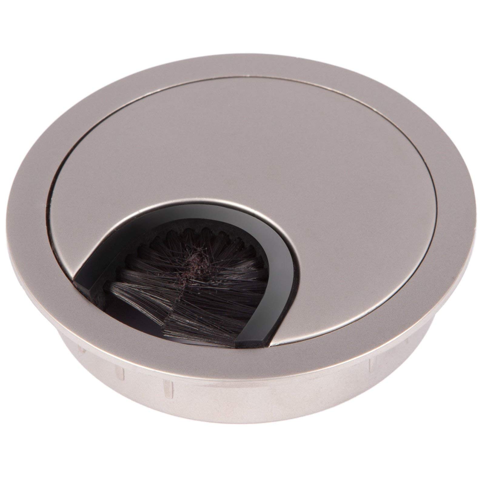 2 pieces SO-TECH® Grommet Cable Pass-Through Cable Bushing in Metal Surface Stainless Steel Mat Finish Attention – New