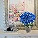 GTIDEA Silk Roses Artificial Flower Bouquet 18 Heads Bridal Home Garden Office Dining Table Wedding Decor Blue