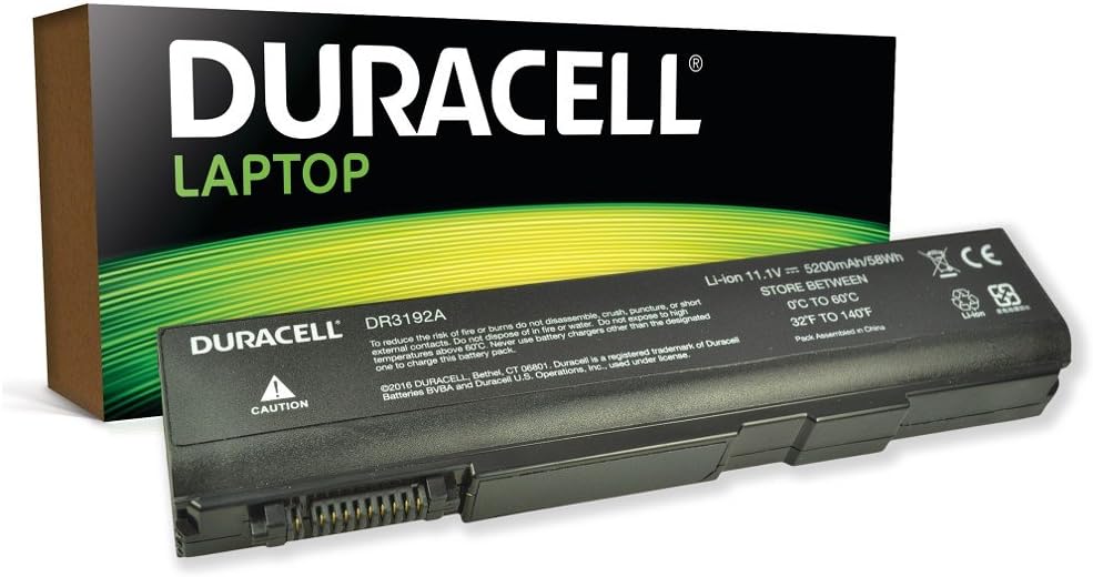 Duracell Original Laptop Battery for Toshiba PA3788U-1BRS - fits Satellite K40 213Y