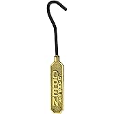 Solid Brass Metal Open/Closed Fireplace Damper Sign Hanging Flue Pull Hook