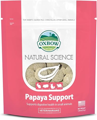 Oxbow Papaya Support for Small Animals - High Fiber Hay Based Formula