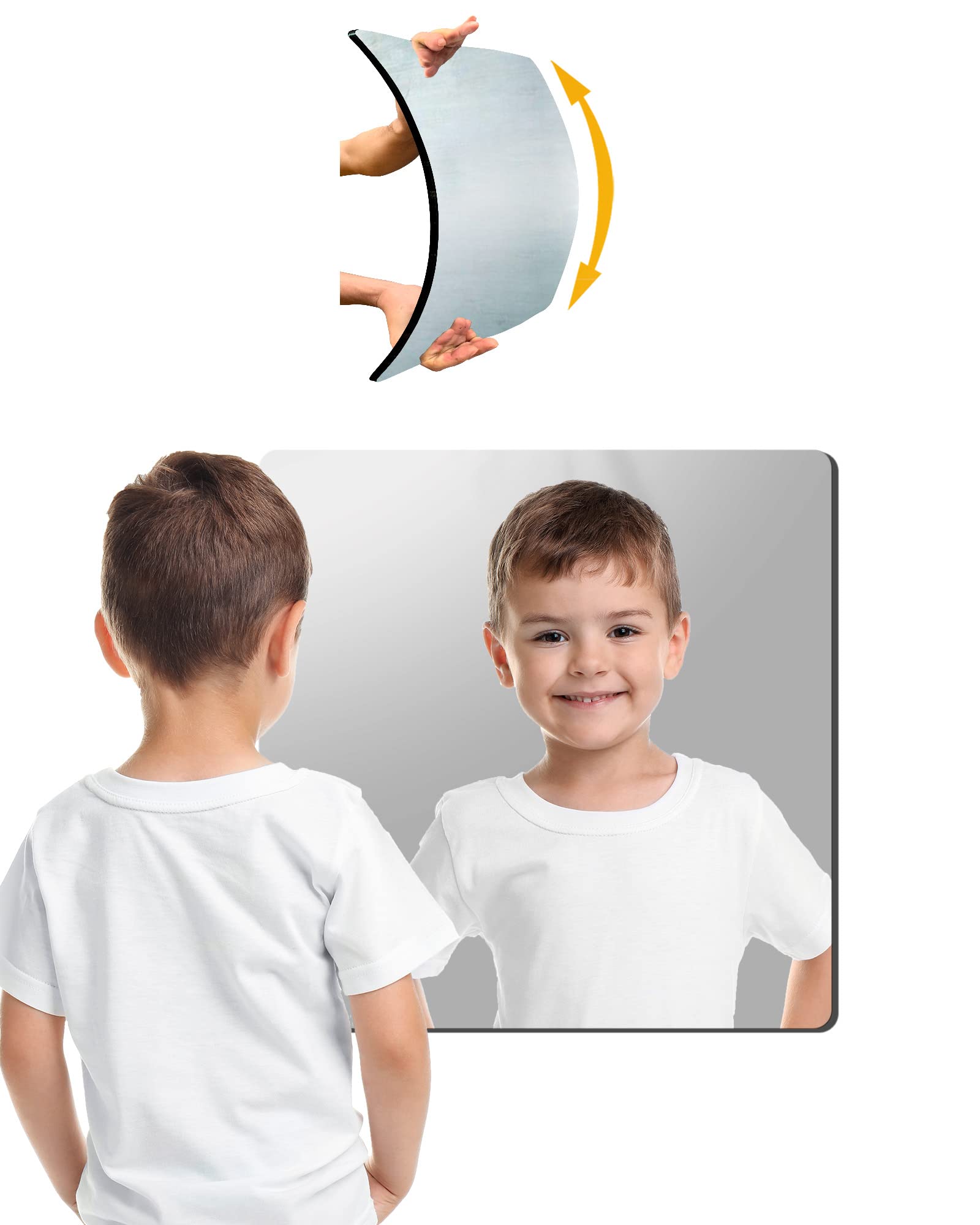 Photo 1 of Unbreakable Plexiglass Acrylic Mirror for Kids, 1 PCS 8 x 8 inch, Shatterproof Safe Mirror for Wall, Used for Hand Makeup Mirrors, Hang Mirro, Bedroom Door Mirro, Shaving Mirrors, Workout Mirro