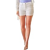 Royalty For Me Womens Women's Curvy High Rise Cuffed Short