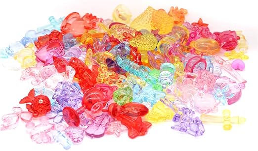 Amazon ビーズ 水晶ビース クリアビーズ 可愛い模様diy手作り ビーズ