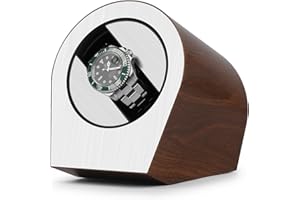 DRIKLUX Watch Winder for Automatic Watches,Automatic Single Watch Winder for Rolex Box,Quiet Motor, Stainless Steel Brushed Surface, Gift Box Packaging