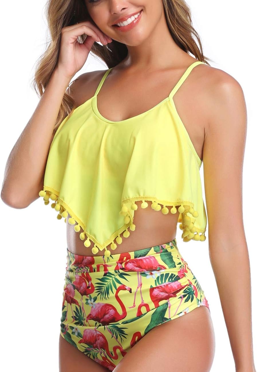 flowy bikini crop top