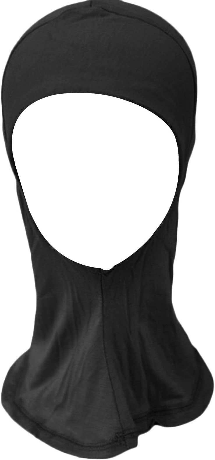 Huayang Fashion Islamic Turban Head Wear Band Neck Chest Cover Bonnet Hijab(Black)