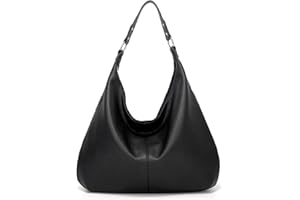 Ashioup Hobo Bags for Women Soft PU Leather Shoulder Bag Vintage Slouchy Handbag with Zipper