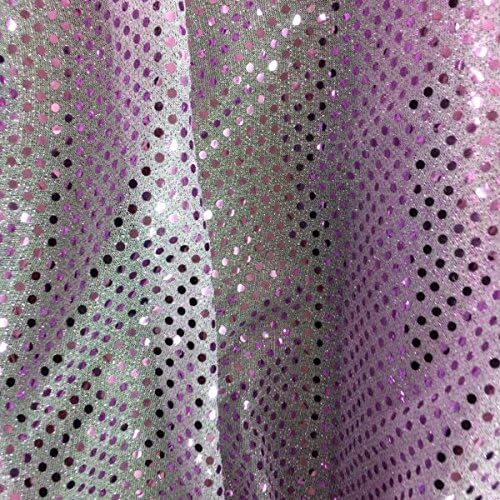 Sequin Fabric – Shiny Sparkly Material – 44″ (112cm) wide – 3mm Lilac