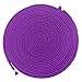 BONTIME All-Purpose Soft Cotton Rope - 32 Feet Length,1/3-Inch Diameter (Purple,Pack of 3)
