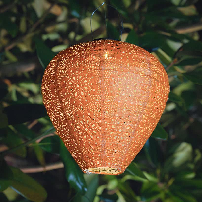 SolarCentre Tyvek Hanging Solar Outdoor Fabric Garden Lantern (Balloon 30cm)