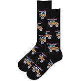 Hot Sox Men's Off Road Vehicle Socks 1 Pair, Black, Men's 10-13 Shoe