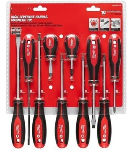Amazon.com: 48-22-2710 For Milwaukee 10 pc Phillips/Slotted/Square