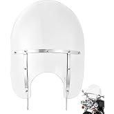 TCMT Motorcycle Windshields Windscreen Fits for Harley 1995-2022 Road King | PC, Chrome Bracket,Fit for 2017-2025 Road King Special