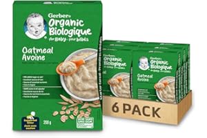 Gerber Baby Organic Cereal Oat, 6x208g