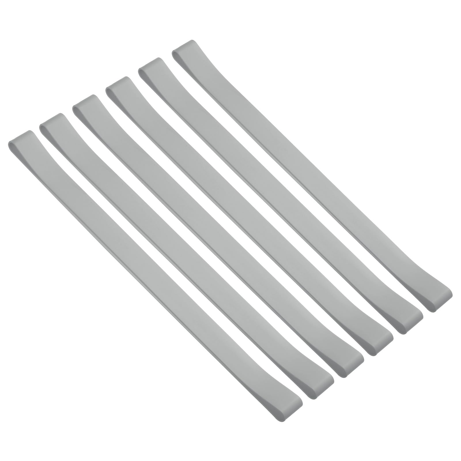 PATIKIL Towel Bands, 6 Pack Elastic Towel Clips Cruise Essentials Silicone Beach Towel Straps for Beach Pool Cruise Chairs, Gray